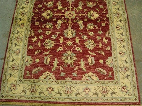 Chobi Mahal Zeigler Exclusive Vege Dyed Area Rug Hand Knotted Wool Carpet (5.11 x 4.1)'