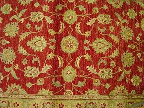 Exclusive Chobi Mahal Zeigler Vege Dyed Rare Area Rug Hand Knotted Carpet (6.1 x 4.1)'