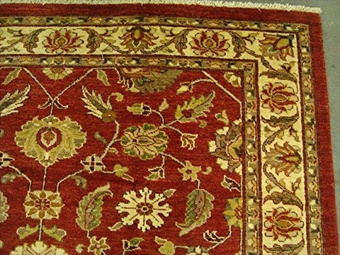 Exclusive Rare Chobi Mahal Zeigler Vege Dyed Traditional Area Rug Hand Knotted Carpet (9.7 x 7.11)'