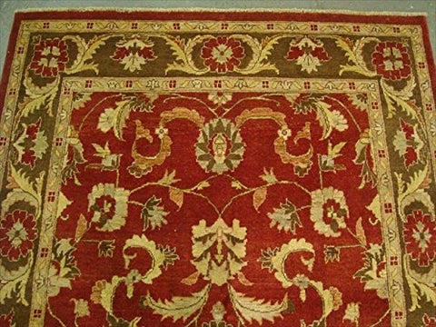 Exclusive Chobi Zeigler Mahal Traditional Designed Area Rugs Vege Dyed Hand Knotted Carpet (8.1 x 5.10)'