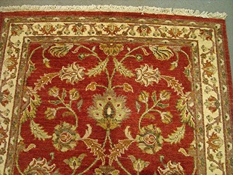 Chobi Zeigler Mahal Exclusive Designed Rare Vege Dyed Area Rugs Hand Knotted Carpet (7.4 x 5.6)'