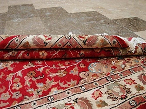 Love Beauty Floral Oriental Area Rug Hand Knotted Wool Silk Carpet (6 x 4)'