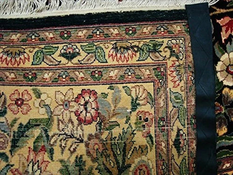 Ahmedani Linen Exclusive Designed Flowers Allover Garden Decorative New Oriental Area Rugs Hand Knotted Fine Wool Carpet (10 x 14)'