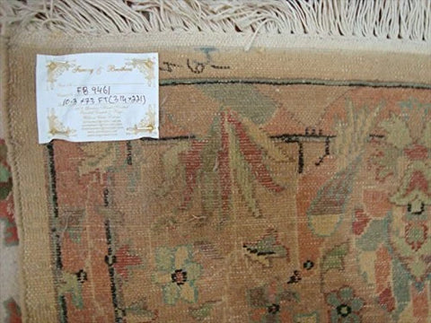 Exclusive Area Rug Tree of Life Peace Birds Rectangle Hand Knotted Carpet Silk Wool (10.3 x 7.3)'
