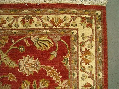 Chobi Zeigler Mahal Exclusive Designed Rare Vege Dyed Area Rugs Hand Knotted Carpet (7.4 x 5.6)'
