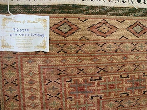 Awesome Green Jaldar Abstract Area Rug Hand Knotted Wool Silk Carpet (8 x 5)'