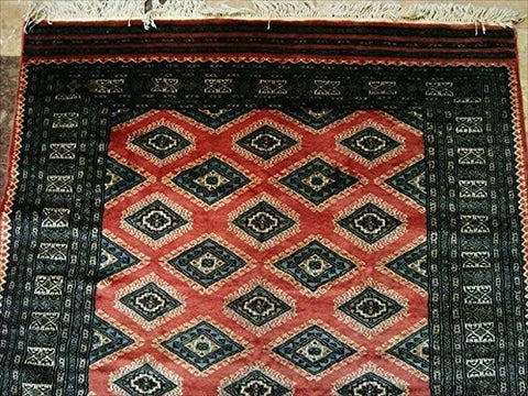 AHMEDANI Exclusive Copper Jaldar Hand Knotted Rectangle Rug Mat Wool Silk Carpet (6 x 4)'