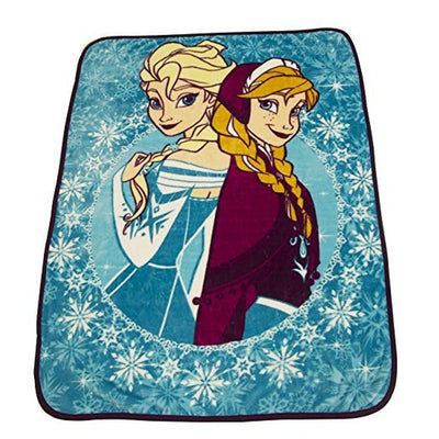 Disney Frozen Anna Elsa Brand New Adorable Classic Designed Micro Plush Soft Cozy Beautifully Colored Throw Blanket 48 X 60 inch