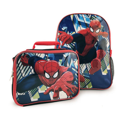 Spider-Man Backpack and Lunch Bag Set [Black]