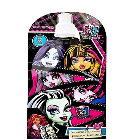 Monster High Brand New Classic Designed Exclusive Reusable Eco-friendly Collapsible Kids Water Bottle 380ml Sans BPA Free