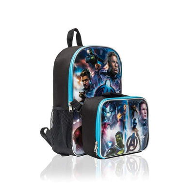 Marvel Avengers 15 Inch Backpack with Lunch Bag for Kids