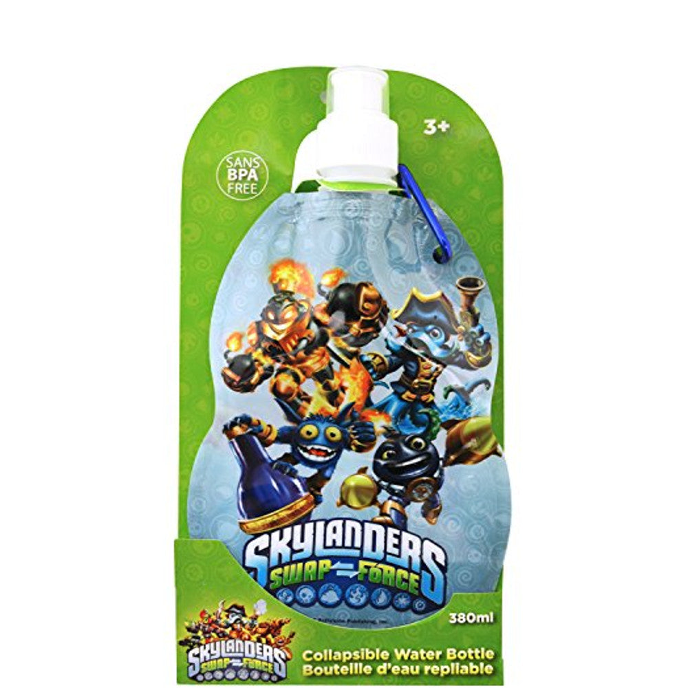 Skylanders Swap Force Collapsible Water Bottle 380ml Sans BPA Free
