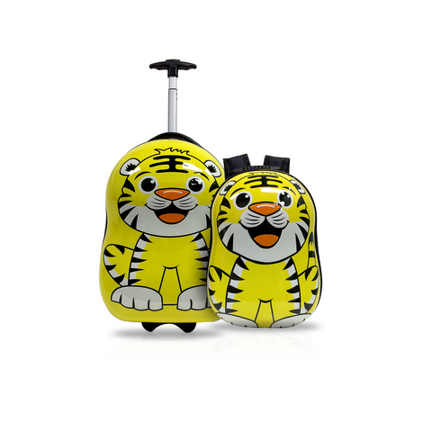 Kids Lugagge With Backpack Hardside Wheeled Carry-On Rolling Luggage-2pc set