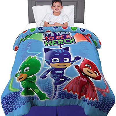 PJ Masks Multicolored Bedding Super Soft Microfiber Reversible Comforter For Kids