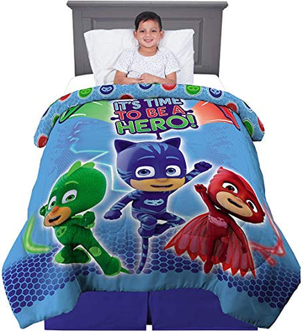 PJ Masks Multicolored Bedding Super Soft Microfiber Reversible Comforter For Kids