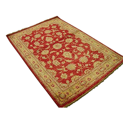 Exclusive Chobi Mahal Zeigler Vege Dyed Rare Area Rug Hand Knotted Carpet (6.1 x 4.1)'