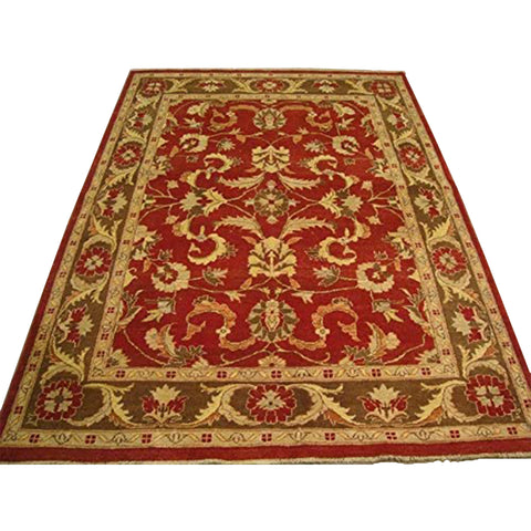 Exclusive Chobi Zeigler Mahal Traditional Designed Area Rugs Vege Dyed Hand Knotted Carpet (8.1 x 5.10)'
