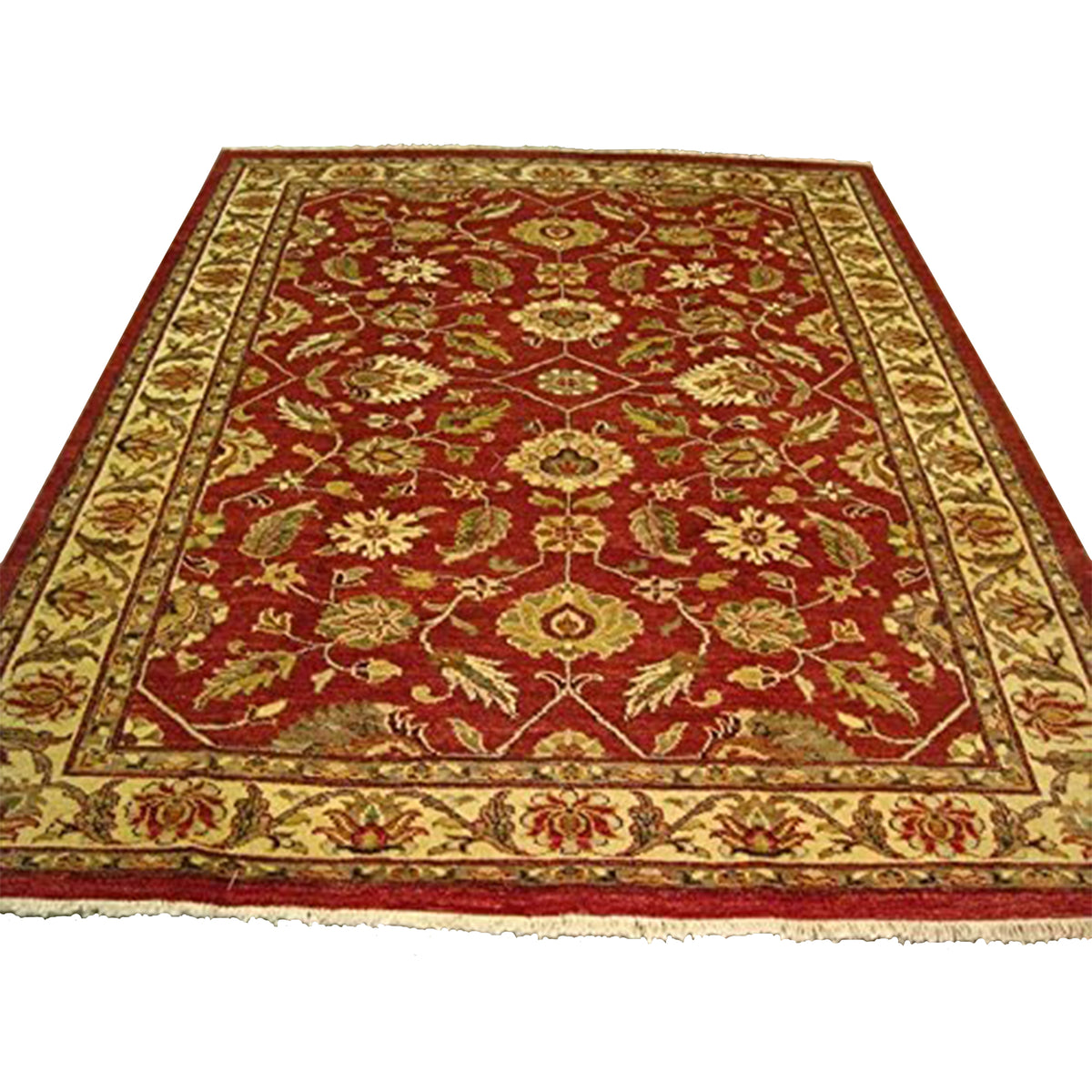 Exclusive Rare Chobi Mahal Zeigler Vege Dyed Traditional Area Rug Hand Knotted Carpet (9.7 x 7.11)'
