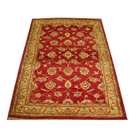 Exclusive Rare Vegetable Dyed Chobi Zeigler Mahal Area Rug Hand Knotted Wool Carpet (6.0 x 3.11)'