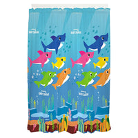 Baby Shark Kids Room Window Drapes Curtains for Kids, Set of 2 (42" x 63" Each)