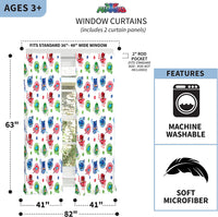 Room Darkening Window Curtain Panels for Kids Room