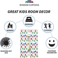 Room Darkening Window Curtain Panels for Kids Room