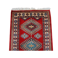 Rectangle Runner Rug Shirvan Kuba Fine Veg Dyed Kazak Hand Knotted Wool Carpet (12.1 x 2.8)'