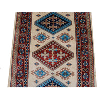 Excellent Kazak Shirvan Kuba Rectangle Wool Carpet Hand Knotted Runner Rug (8.6 x 2.8)'