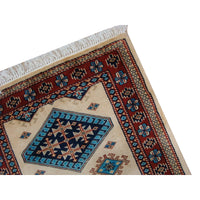 Excellent Kazak Shirvan Kuba Rectangle Wool Carpet Hand Knotted Runner Rug (8.6 x 2.8)'