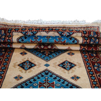 Excellent Kazak Shirvan Kuba Rectangle Wool Carpet Hand Knotted Runner Rug (8.6 x 2.8)'