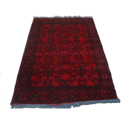 Exclusive Afghan Khal Muhamadi Designed Rectangle Area Rug Hand Knotted Wool Carpet (6.1 x 4.3)'