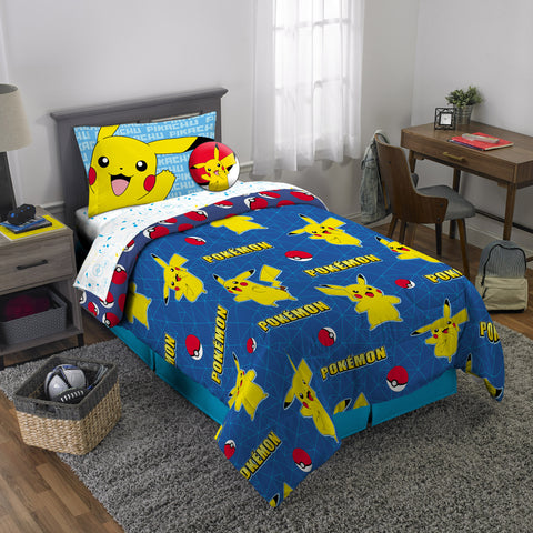 Kids Bedding Sheet Twin Sheet Set with Comforter Twin Bed in Bag 4 pcs Set