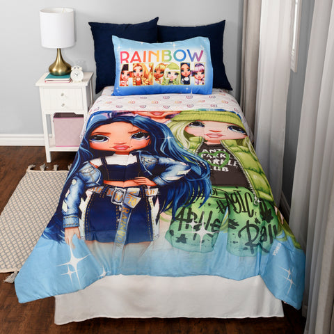 Kids Bedding Sheet Twin Sheet Set with Comforter Twin Bed in Bag 4 pcs Set